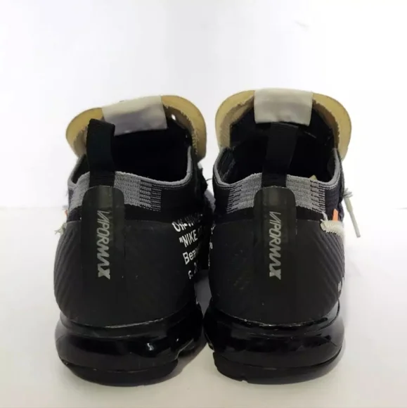 Nike Air Mens Black Off-White Vapormax Flyknit Athletic Shoes US 10 - Picture 7 of 11